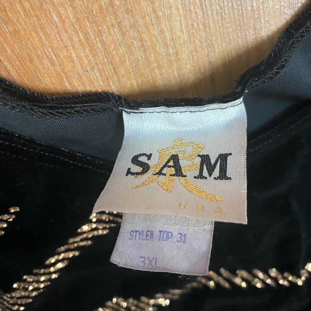 Vintage Velvet Velour Gorgeous 2 Piece Sleeveless Top w/Tights Made In Canada - Picture 4 of 7